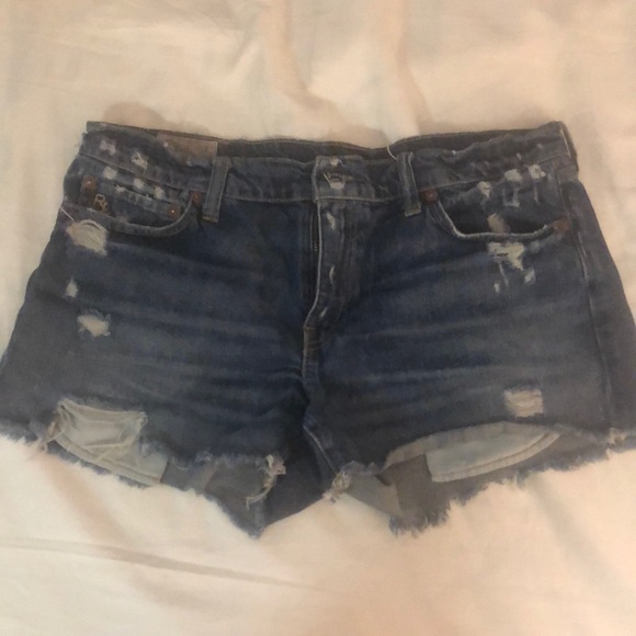 Polo Ralph Lauren Pants - Polo Ralph Lauren Crosby Denim Cutoff Shorts 30